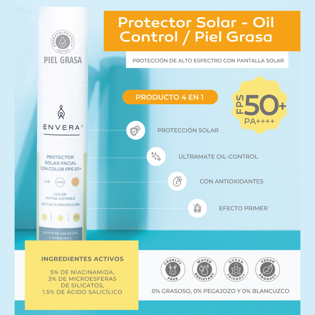 Envera Protector Solar - Oil Control / Piel Grasa FPS50