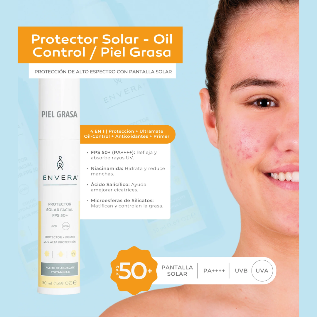 Envera Protector Solar - Oil Control / Piel Grasa FPS50