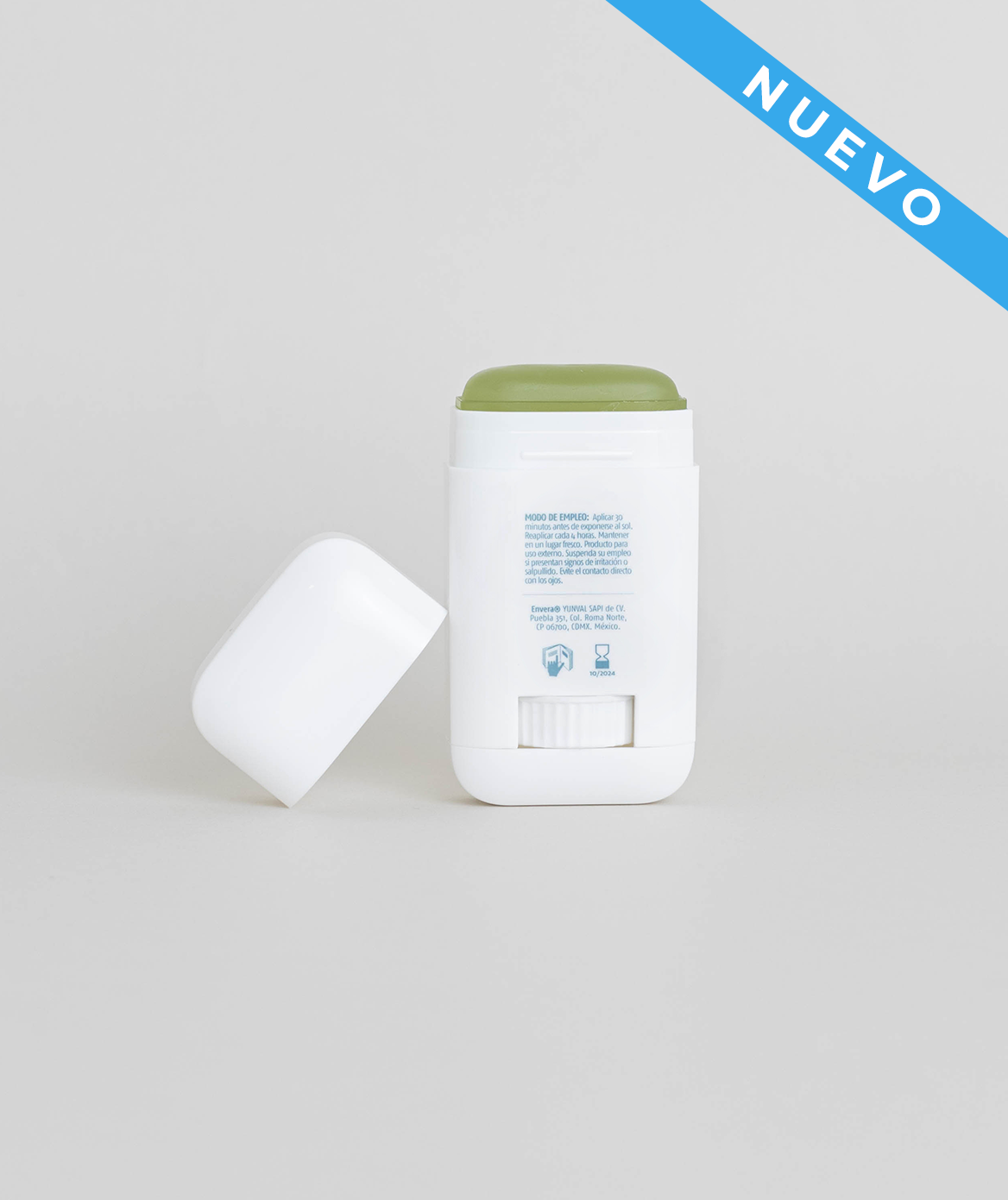 Protector Solar en barra transparente FPS 50+ UVA/UVB, PA++++ - Envera