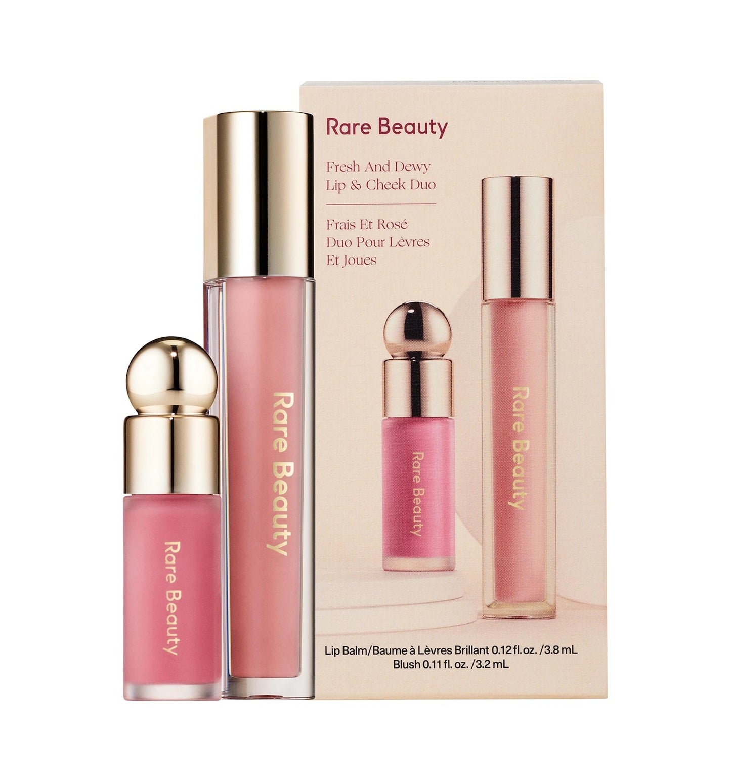 Fresh and Dewy Lip & Cheek Duo - Rare Beauty