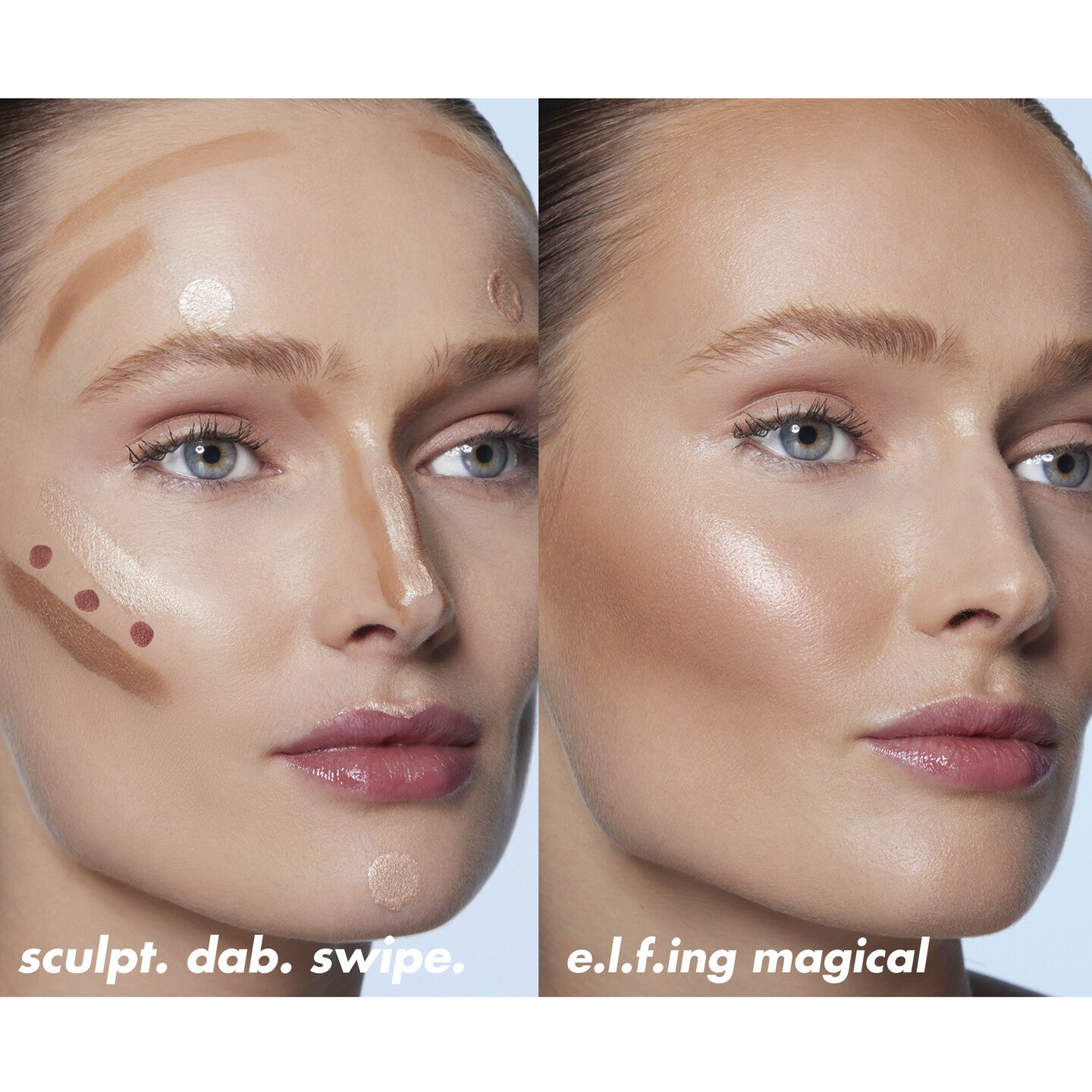ELF - Halo Glow Contour Beauty Wand - Tono Light/Medium