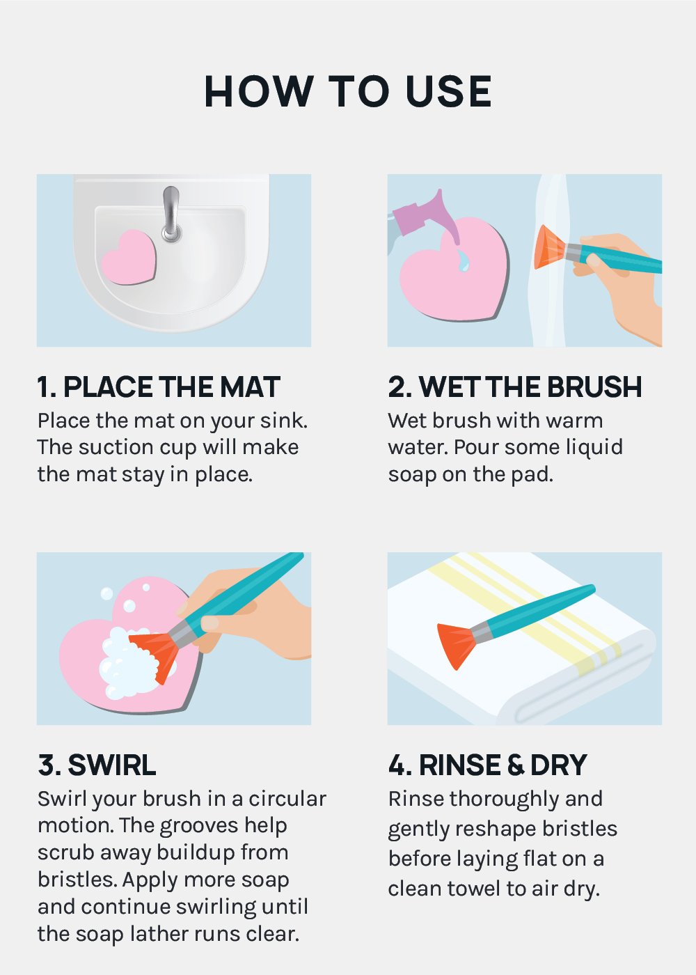 Paw Paw Brush Cleaning Mat - AOA