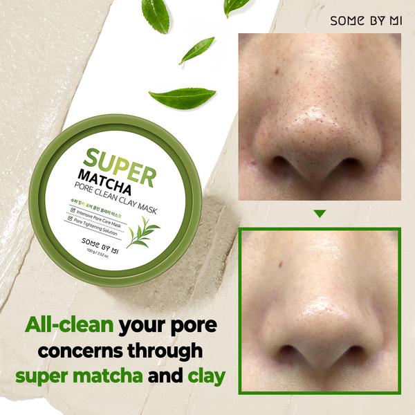 Super Matcha Pore Clean Clay Beauty Mask - Some By Mi