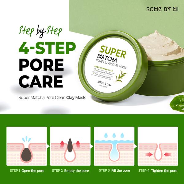 Super Matcha Pore Clean Clay Beauty Mask - Some By Mi