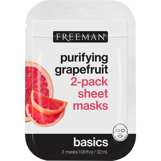 Freeman Basics Mascarillas Faciales Tela Purificantes Toronja 32 ml