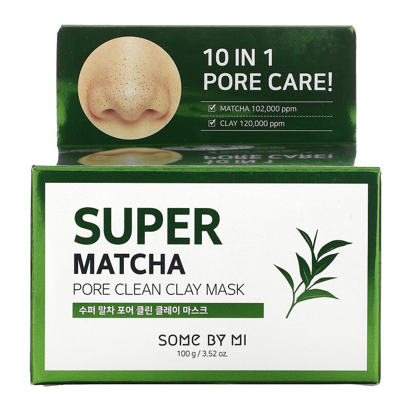 Super Matcha Pore Clean Clay Beauty Mask - Some By Mi